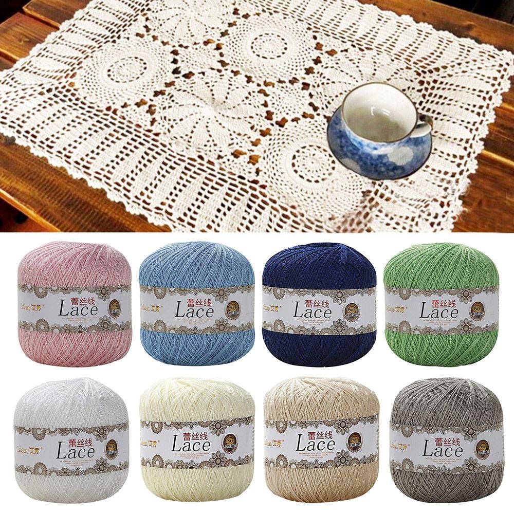 50g/Ball Soft Cotton Lace Yarn - огляд і ціна Cotton Embroidery Thread Skeins