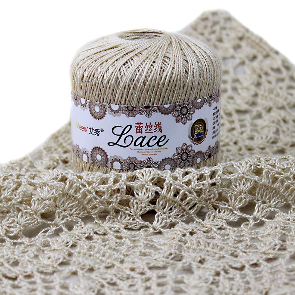 50g/Ball Soft Cotton Lace Yarn - огляд і ціна Cotton Embroidery Thread Skeins