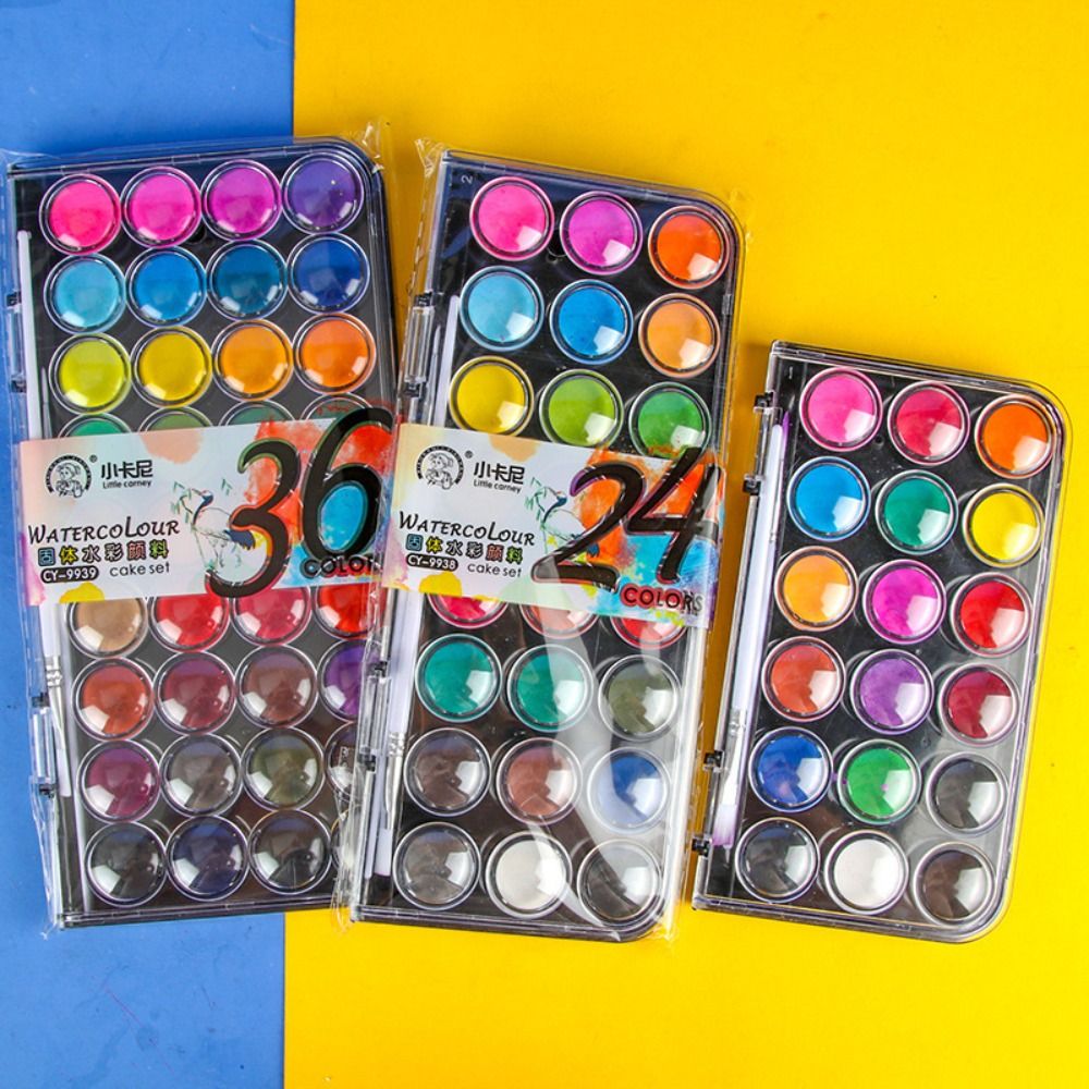 12/18/24/36Colors Solid Waterc - огляд і ціна Watercolor Paint Set Solid Pigment