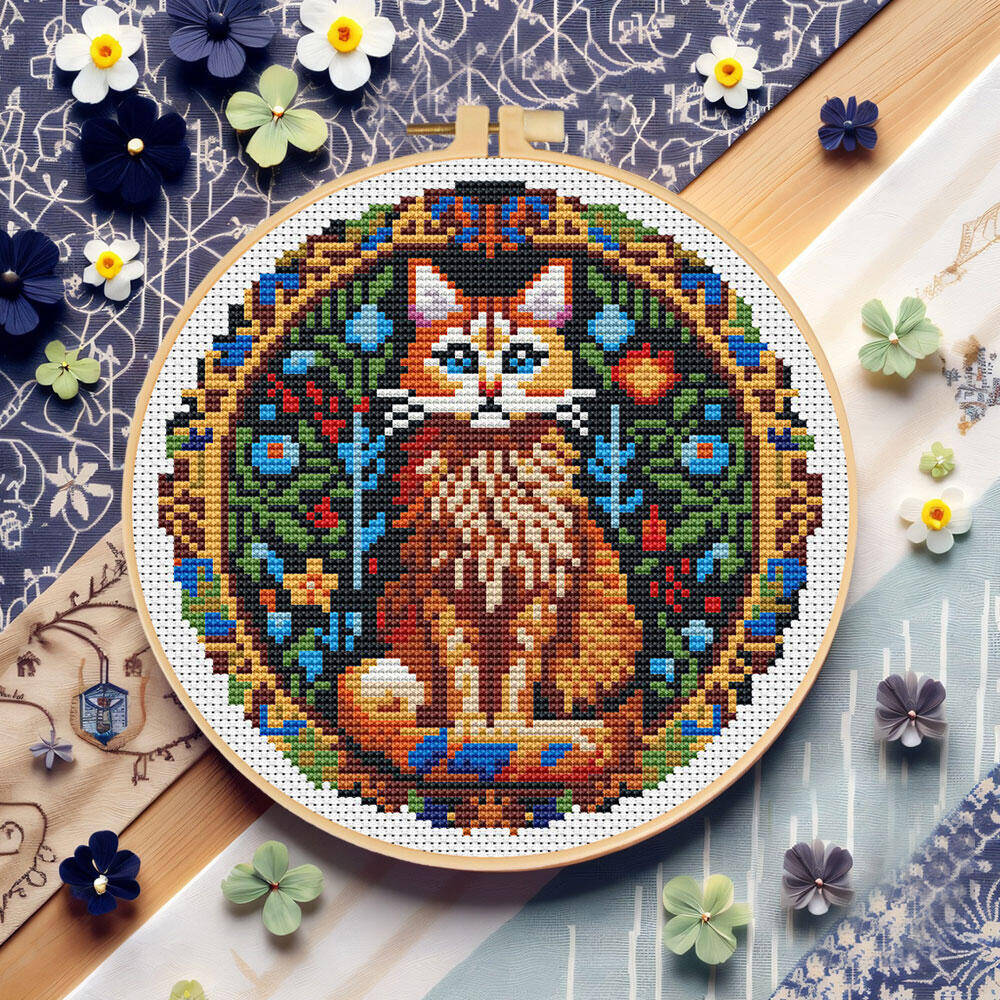 DIY Cross Stitch Cat Animal 11 - огляд і ціна Cotton Embroidery Thread Skeins