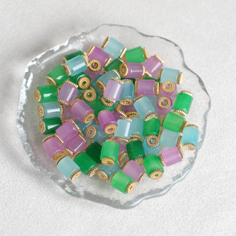 10pcs Natural Three-colored Ja - огляд і ціна Beading