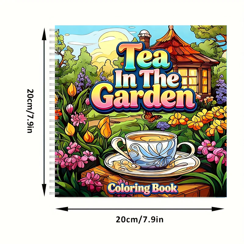 Tea In The Gardens Coloring Bo - огляд і ціна Painting Supplies